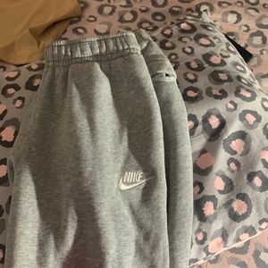 Gray Nike sweatpants